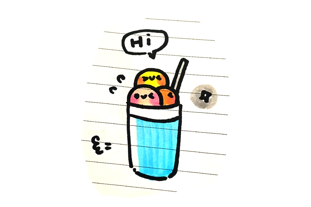 夏天的可可爱爱简笔画-图3