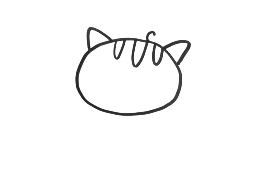 一步一步学画小猫-图2