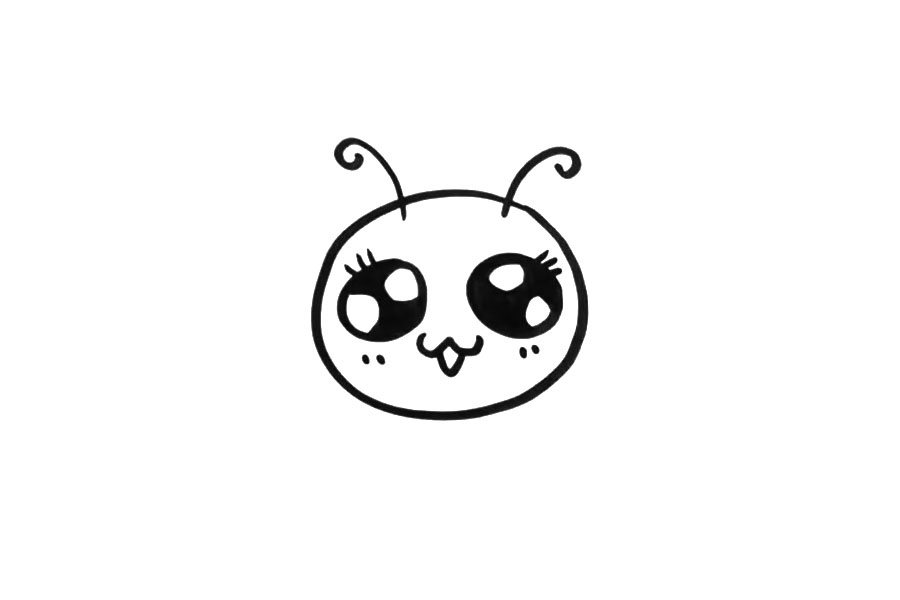 一步一步学画可爱毛毛虫-图2