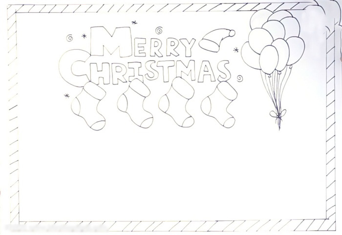 圣诞节手抄报这样画好看-图2