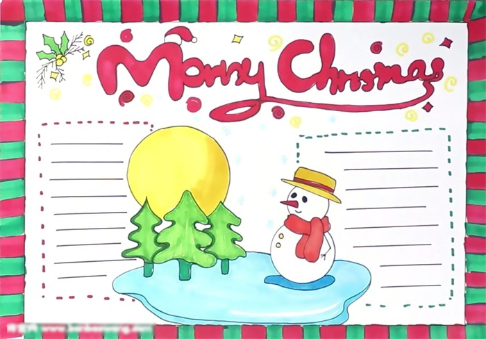 圣诞节手抄报-国际版