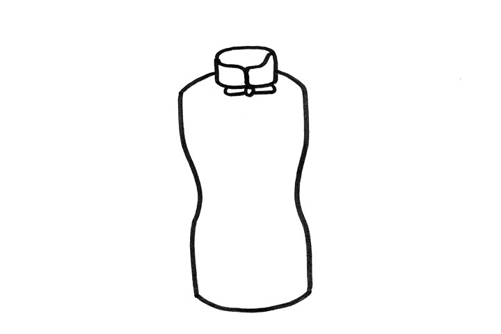 简单的旗袍怎么画-图2