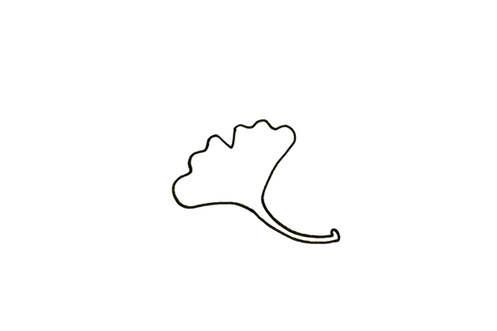 树叶简笔画大全 银杏叶怎么画-图1