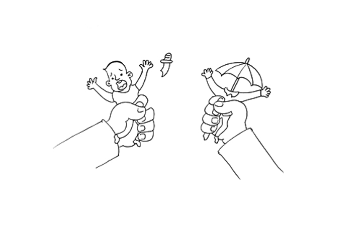 扫黑除恶儿童创意简笔画画法步骤-图3