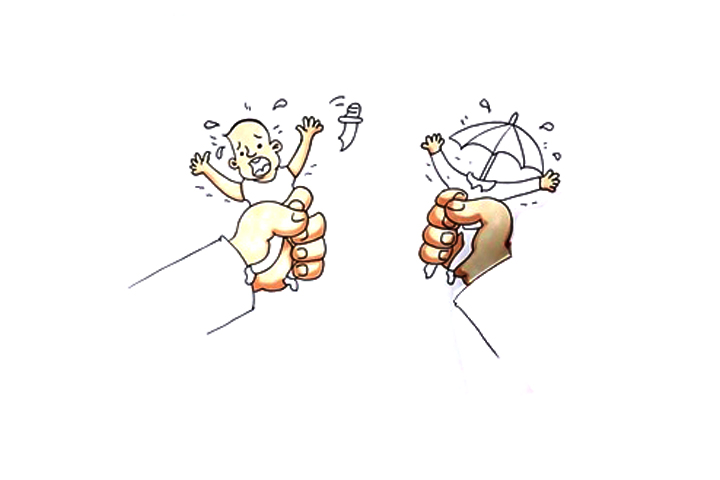 扫黑除恶儿童创意简笔画画法步骤-图4