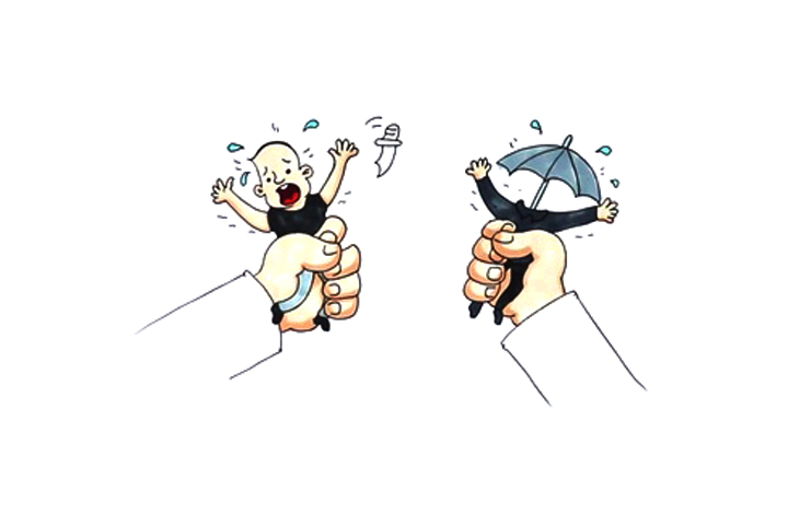 扫黑除恶儿童创意简笔画画法步骤-图5