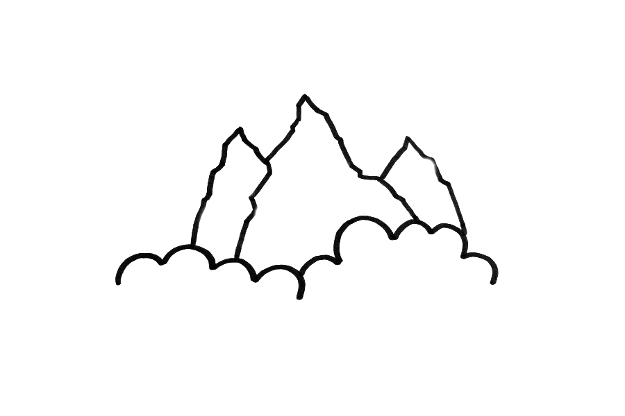 漂亮的大山风景怎么画-图1