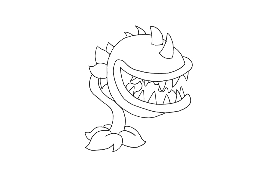 食人花怎么画-图3