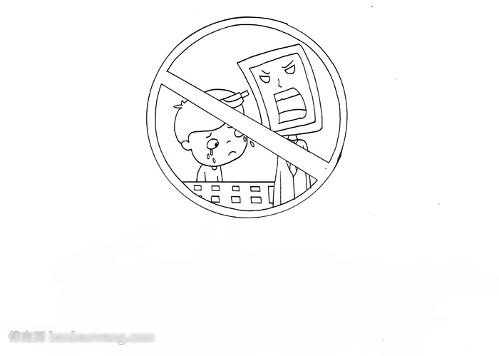 怎么画拒绝网络暴力的手抄报-图1