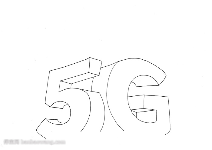 关于5G的手抄报作品-图1