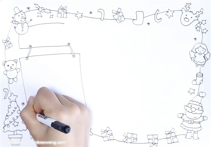 漂亮的圣诞节手抄报欣赏-图2