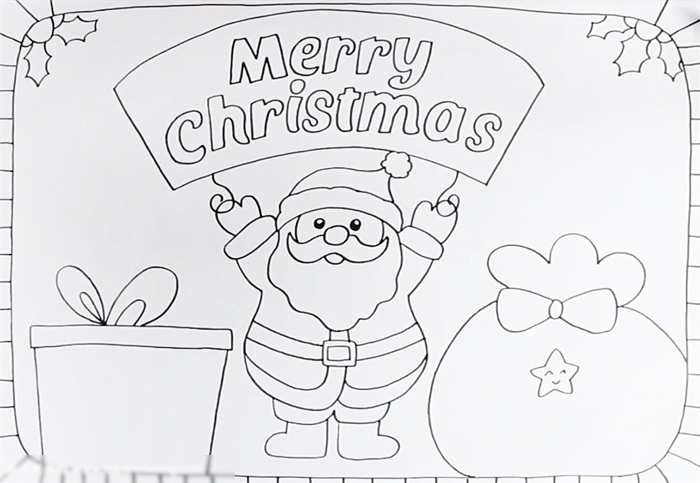 圣诞老人版手抄报-图2