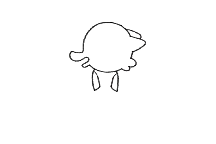 卡通大灰狼怎么画-图2