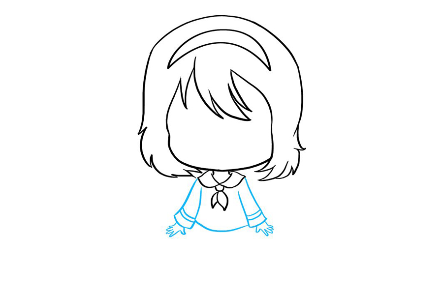 如何画可爱的动漫小女孩-图6