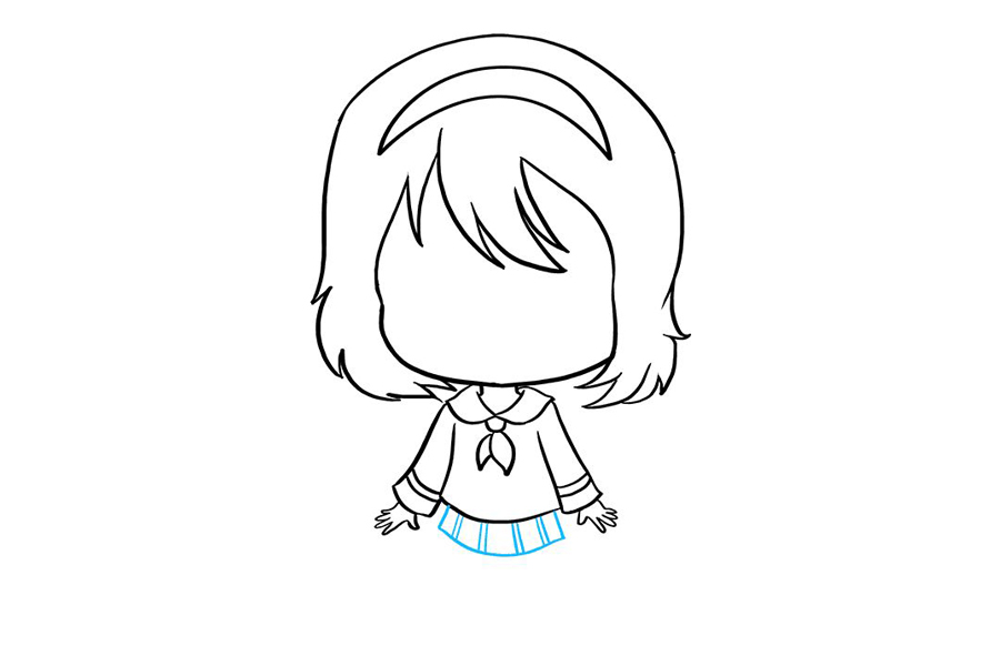 如何画可爱的动漫小女孩-图7