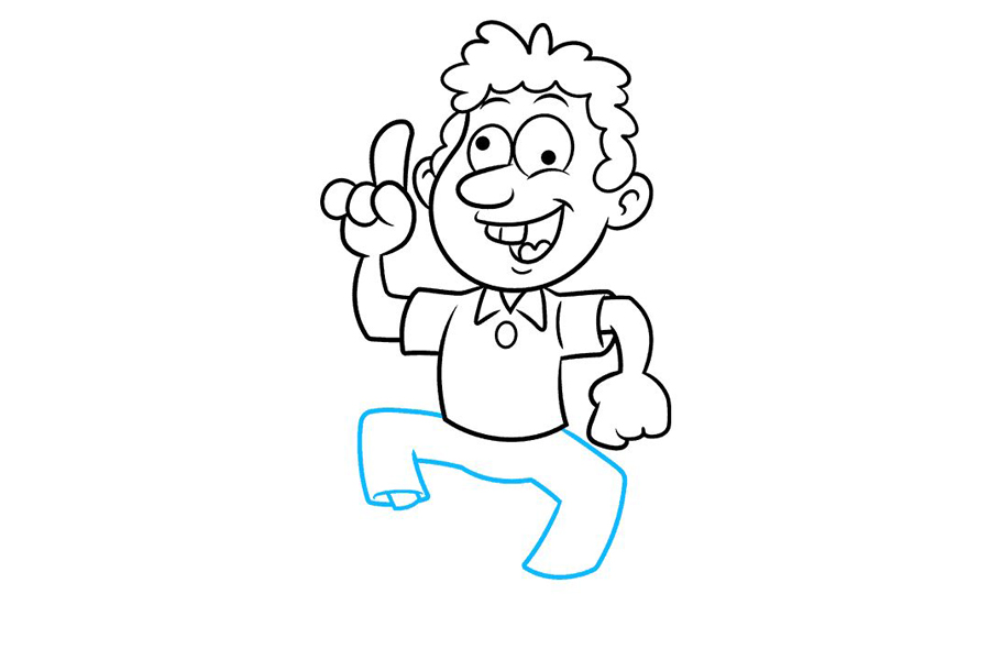 超级开心的小男孩怎么画-图8