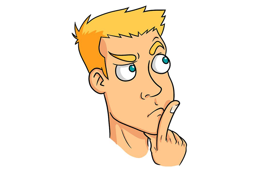 如何画一张思考的脸