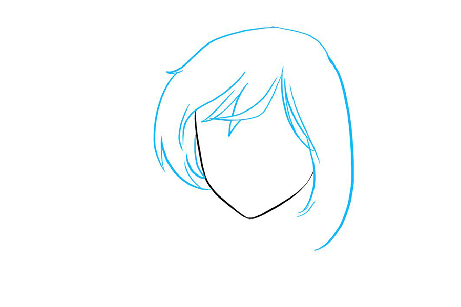 动漫版哭泣的小女孩怎么画-图2