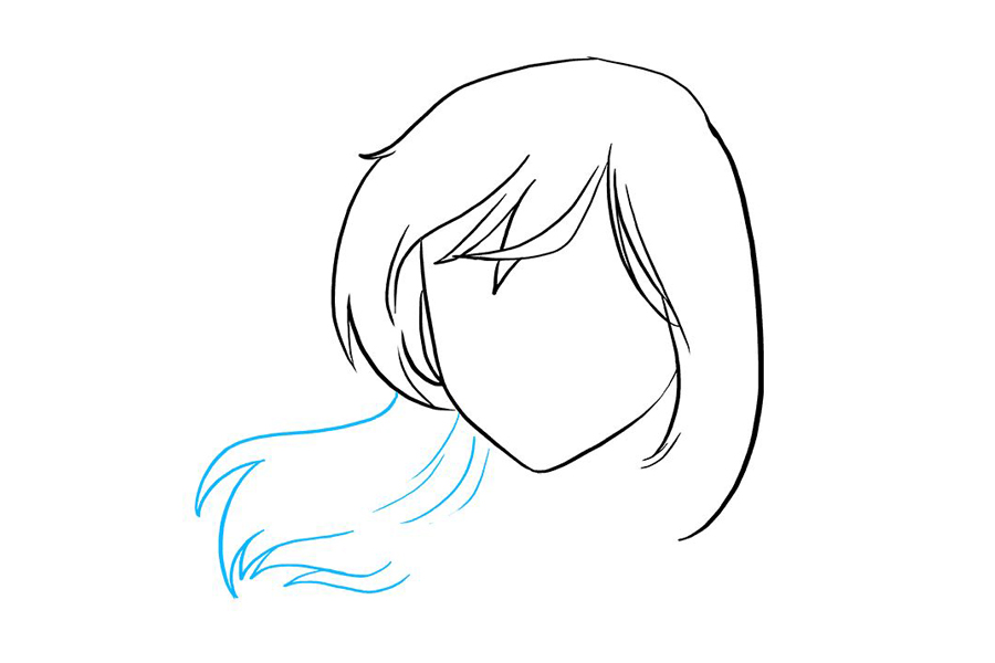 动漫版哭泣的小女孩怎么画-图3