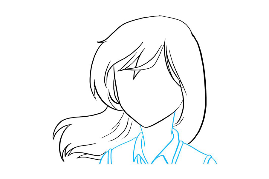 动漫版哭泣的小女孩怎么画-图4