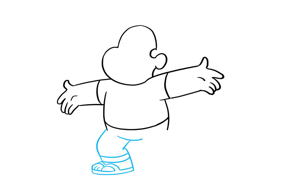 调皮的小男孩怎么画-图5