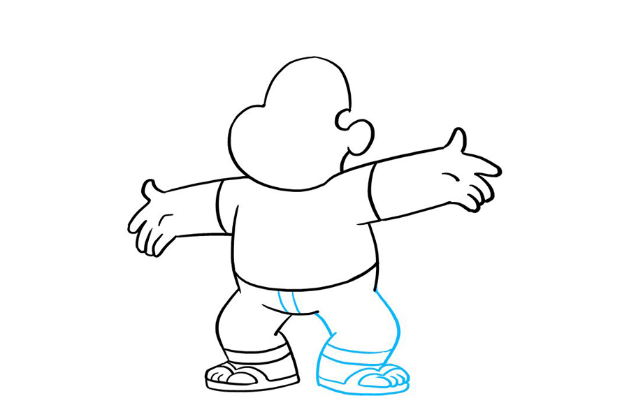 调皮的小男孩怎么画-图6