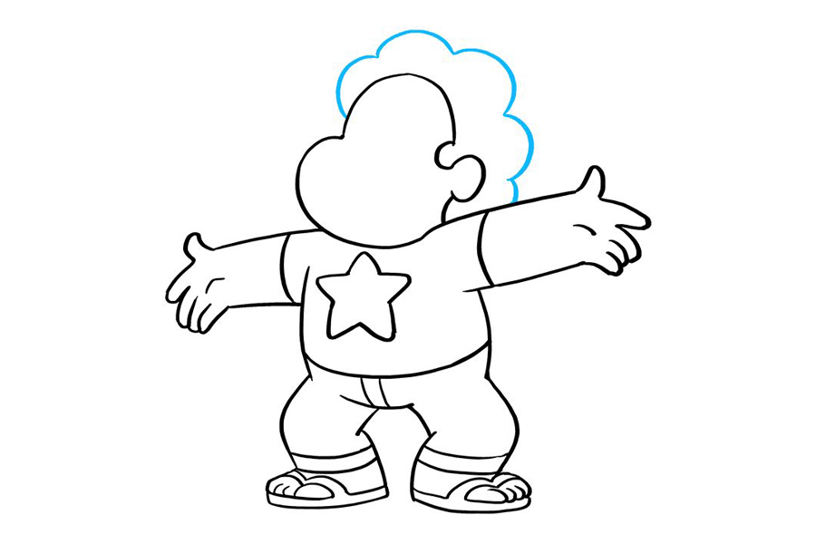 调皮的小男孩怎么画-图8