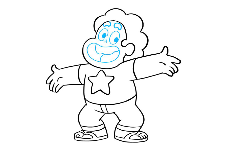 调皮的小男孩怎么画-图9