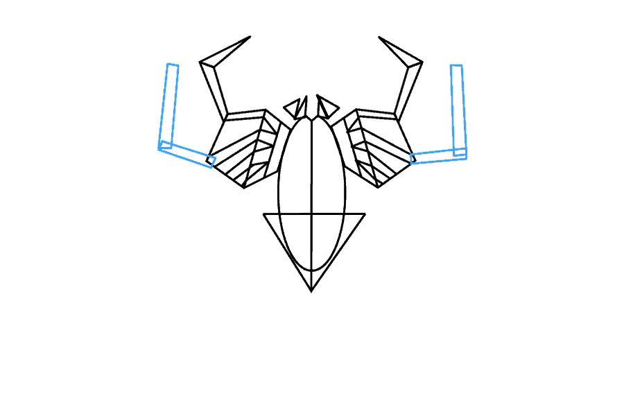 如何画蜘蛛侠的标志-图10
