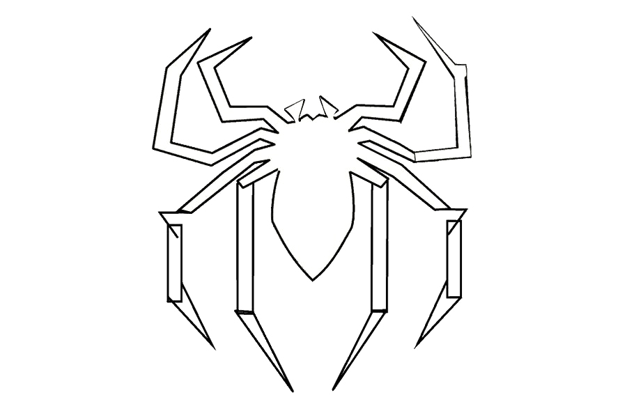 如何画蜘蛛侠的标志-图16