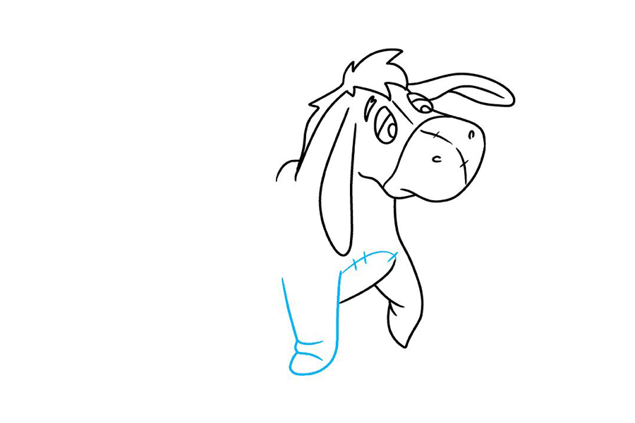 如何画迪士尼屹耳驴-图7