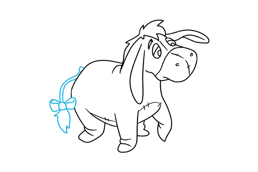 如何画迪士尼屹耳驴-图9