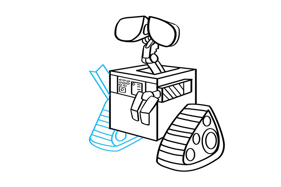 机器人总动员 机器人瓦力怎么画-图8