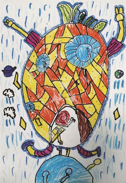 海绵宝宝的菠萝房子儿童绘画