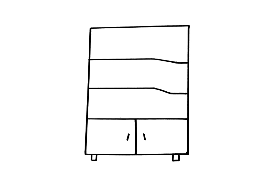 简单的书架怎么画-图1简笔画作品完成图