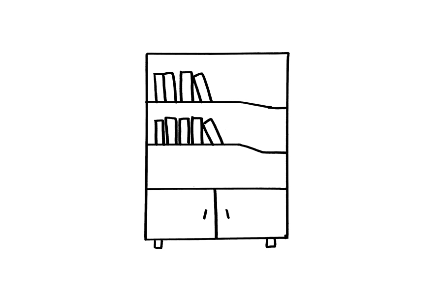 简单的书架怎么画-图3