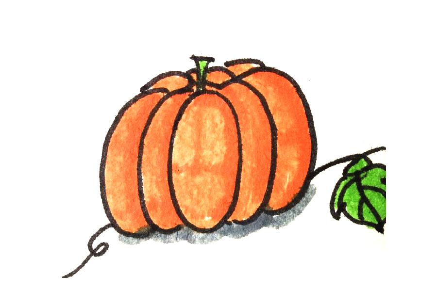 一组漂亮的蔬菜简笔画图片-图3