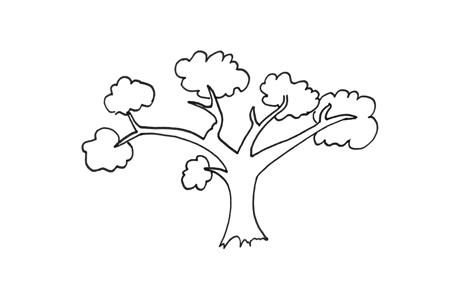 简单好画的大树怎么画-图2