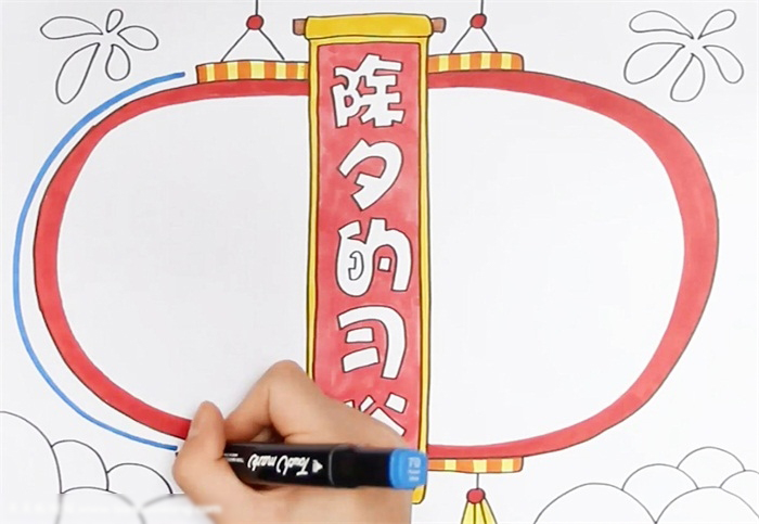 除夕的习俗手抄报作品欣赏-图3