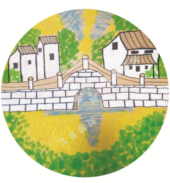 水乡四月天绘画欣赏