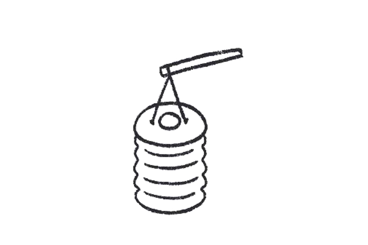 中秋节灯笼简笔画怎么画-图2