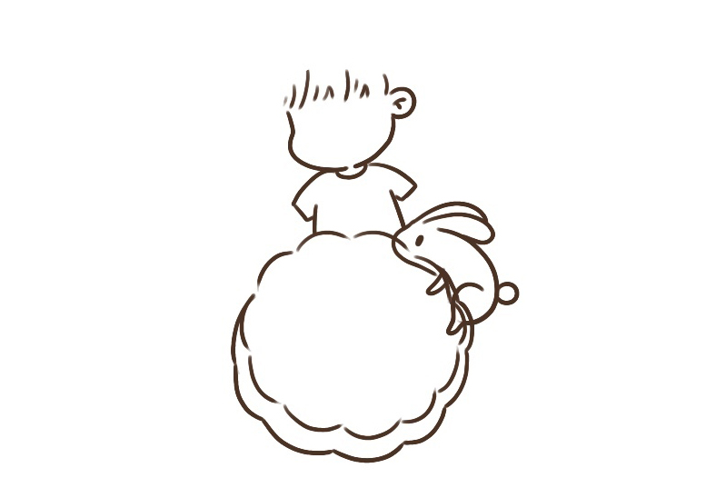 快乐中秋节简笔画画法步骤-图4