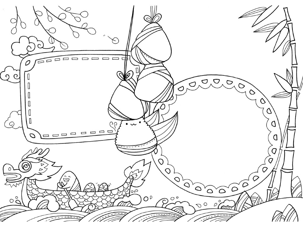 简单漂亮的中秋节手抄报模板-图3