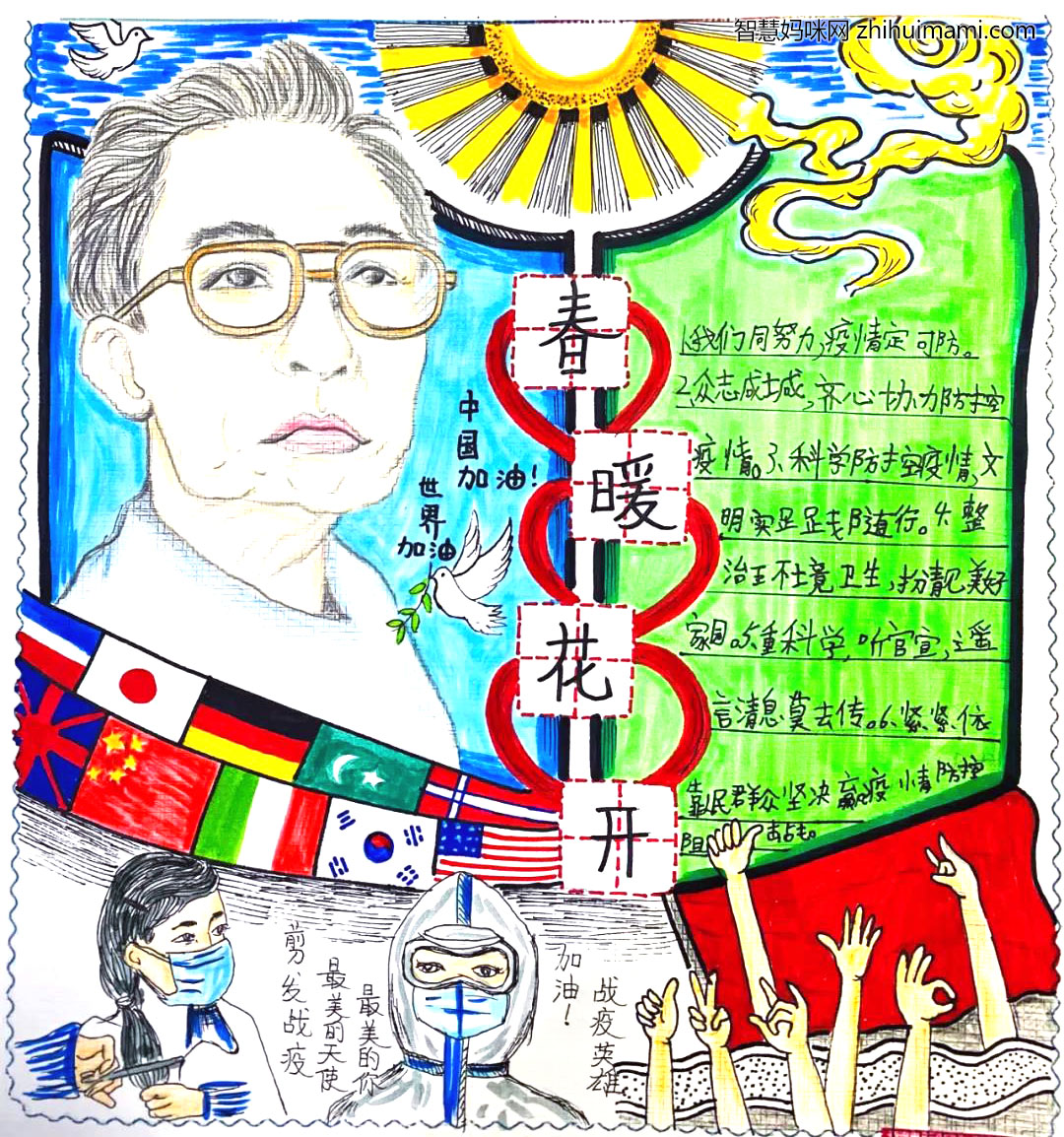 中国力量抗疫必胜手抄报一等奖-图4
