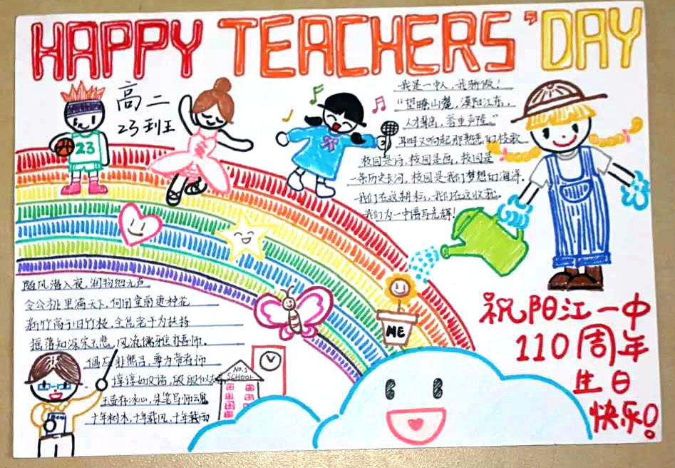 浓情九月师恩难忘手抄报绘画图片-图7