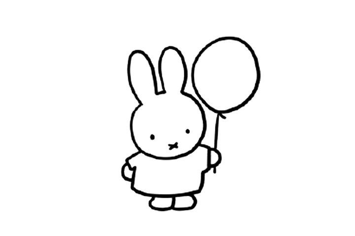 步骤3：再画一个气球。