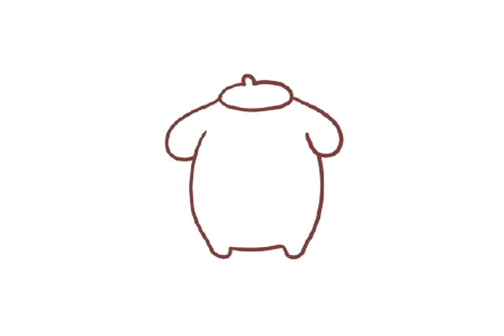 步骤2：画出身体的外轮廓