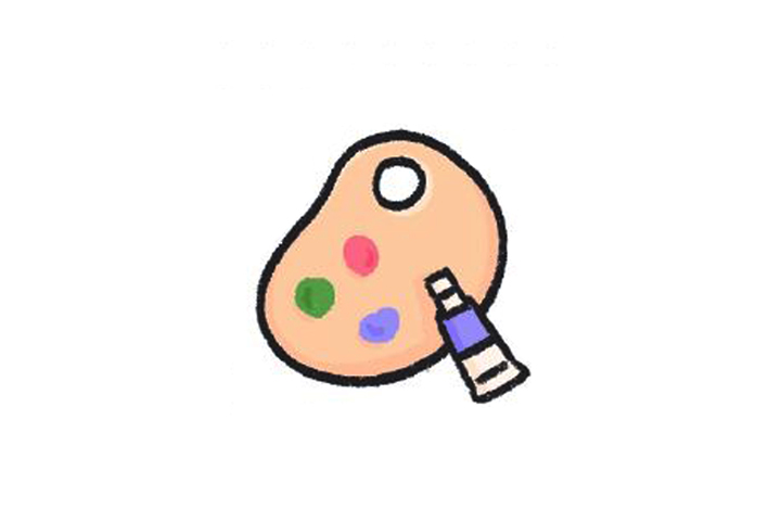 文具简笔画大全 颜料怎么画