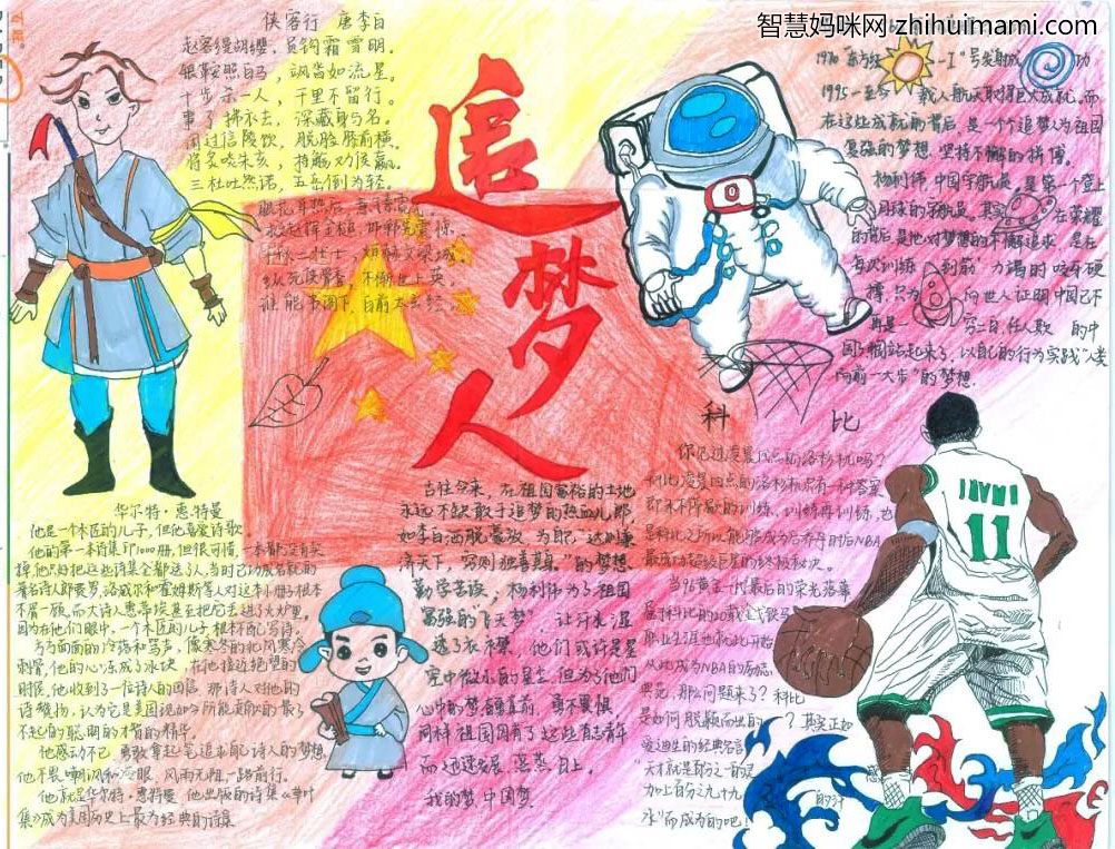 圆梦中国手抄报绘画一等奖-图2