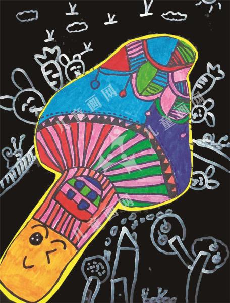 蘑菇家园绘画欣赏